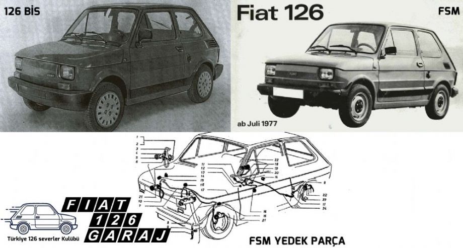 Kullanım ve Servis Kitapları - Fiat 126